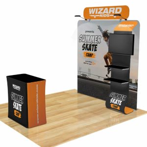 10ft Waterfall Shelving Display Booth
