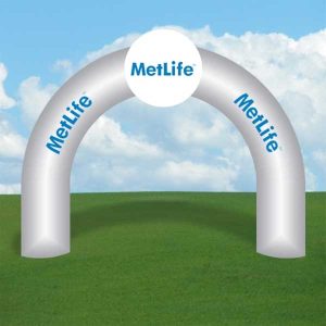 Inflatable Arch Curve with Logo 15ft Wide