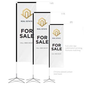 11ft Flying Flags Double Sided