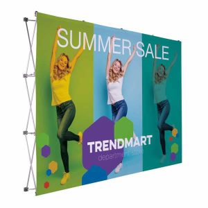 10ft Straight Splash Floor Display Face Kit