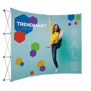 10ft Curved Splash Floor Display Face Kit